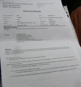 bilet externare